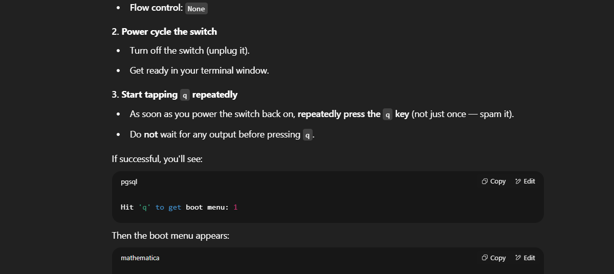 Just press 'q'